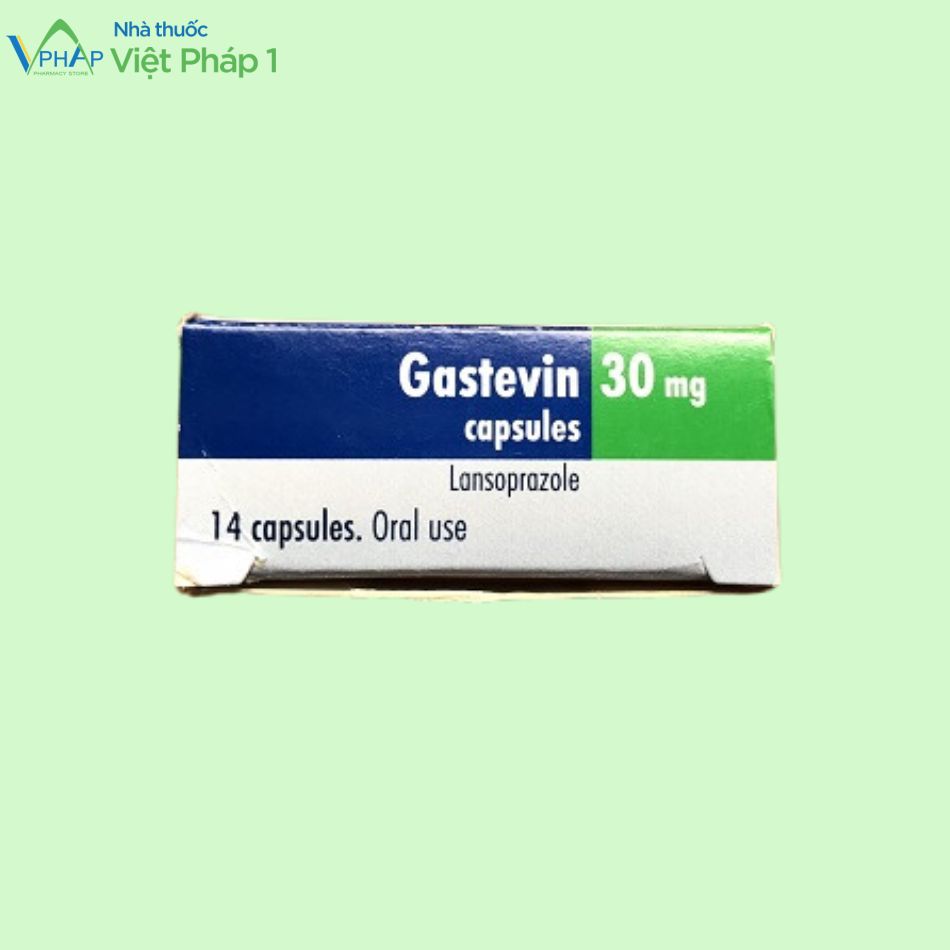 Hình ảnh: Nắp hộp thuốc Gastevin điều trị viêm loét dạ dày