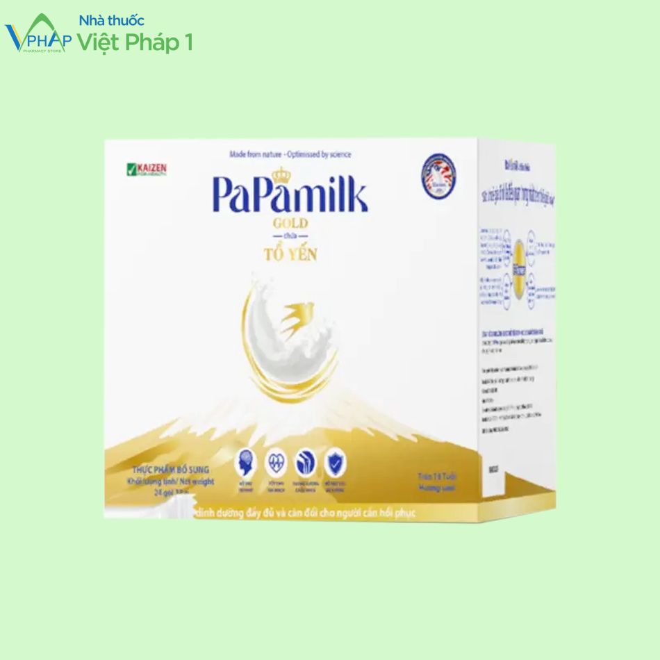 Sữa Papamilk Gold chứa tổ yến