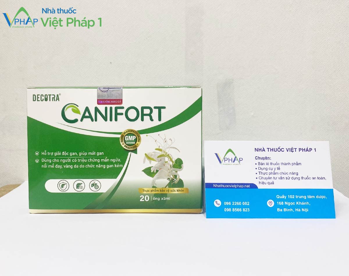 Sản phẩm Canifort được phân phối chính hãng tại Nhà Thuốc Việt Pháp 1