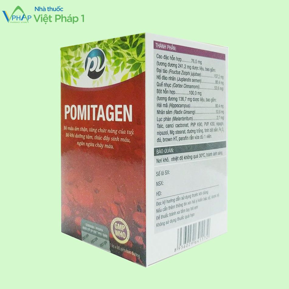 Thành phần thuốc Pomitagen