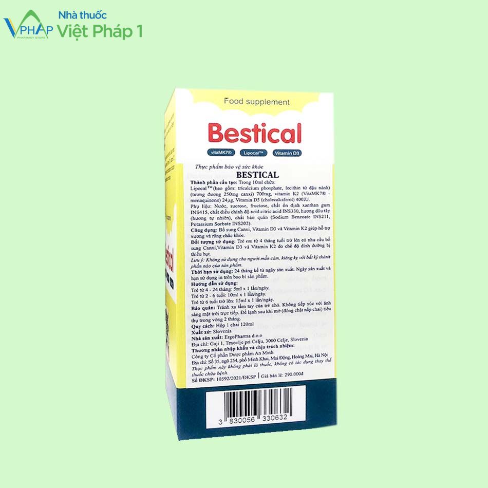 Hình ảnh: Thông tin về sản phẩm Bestical cung cấp canxi sinh học, vitamin 