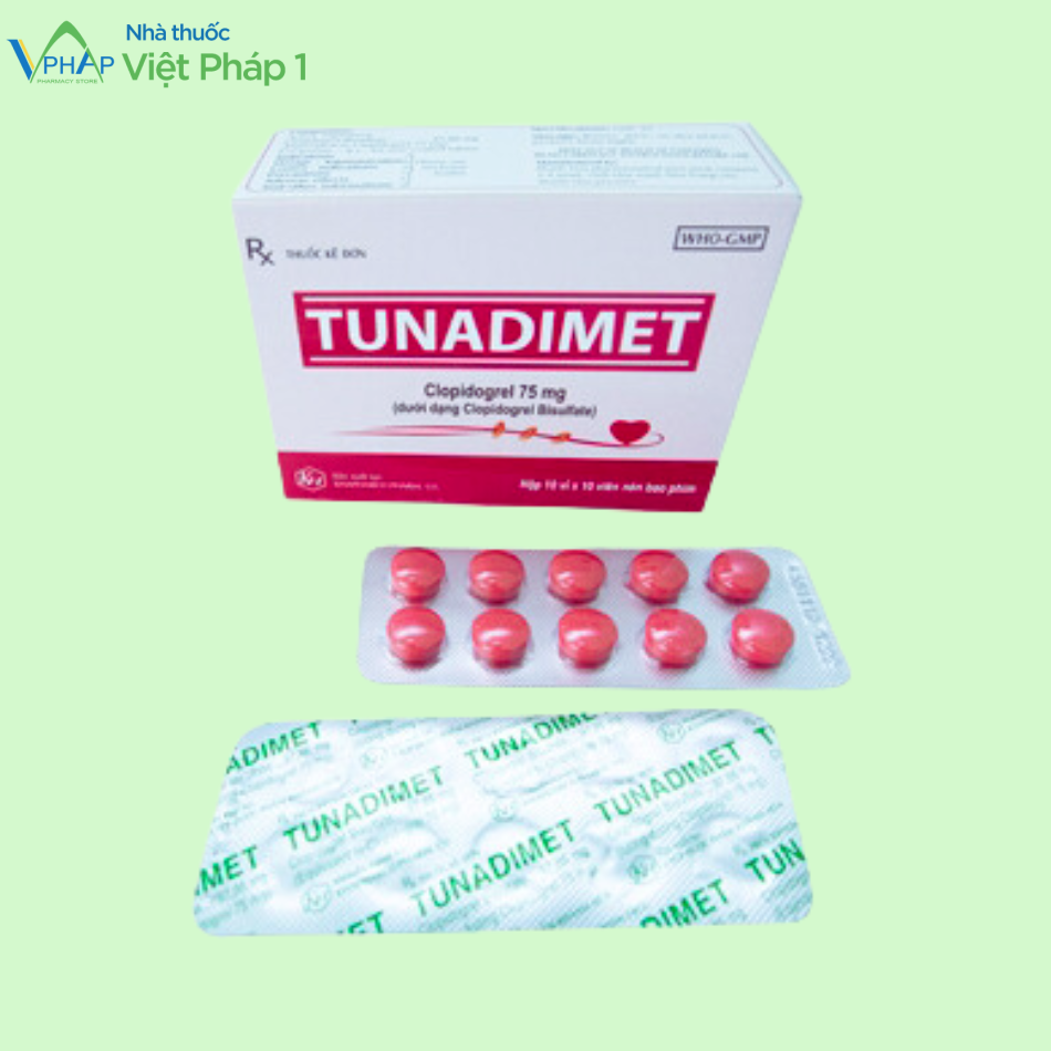 Thuốc kê đơn Tunadimet được bán tại nhà thuốc Việt Pháp 1 