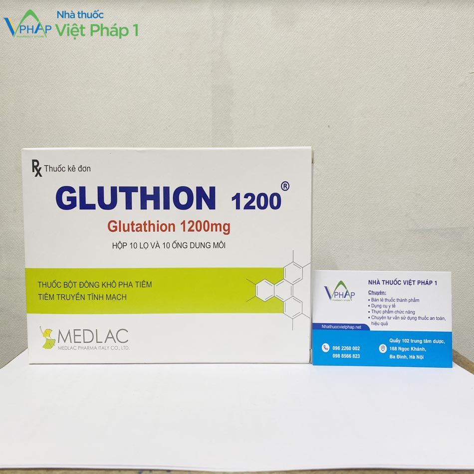 Thuốc Gluthion 1200 đang được bán tại Nhà thuốc Việt Pháp 1