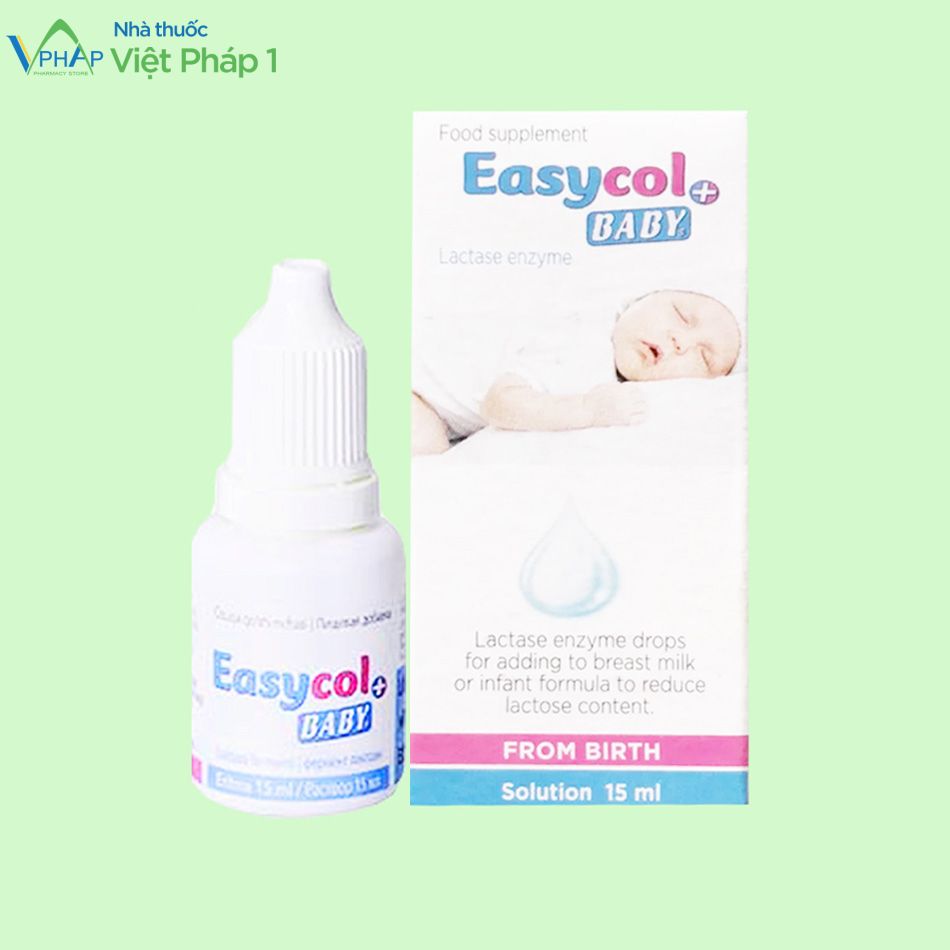 Hình ảnh hộp Easycol Baby bổ sung enzym lactase