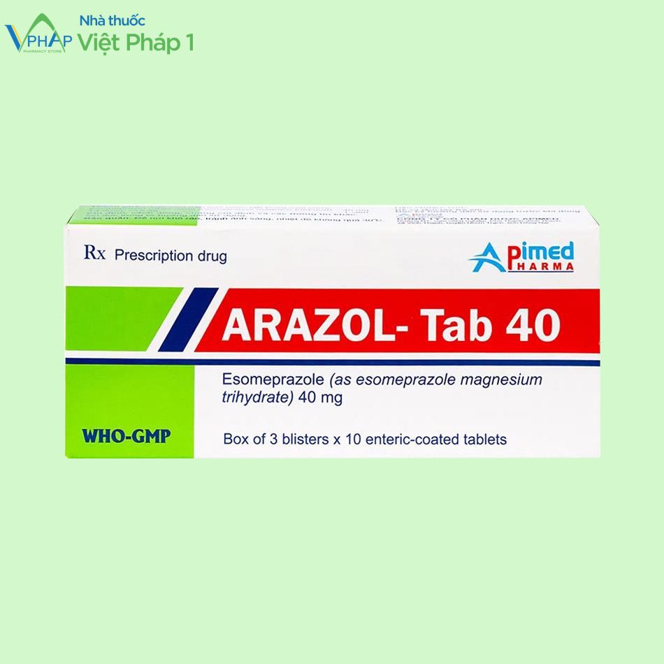 Hình ảnh thuốc Arazol-Tab 40