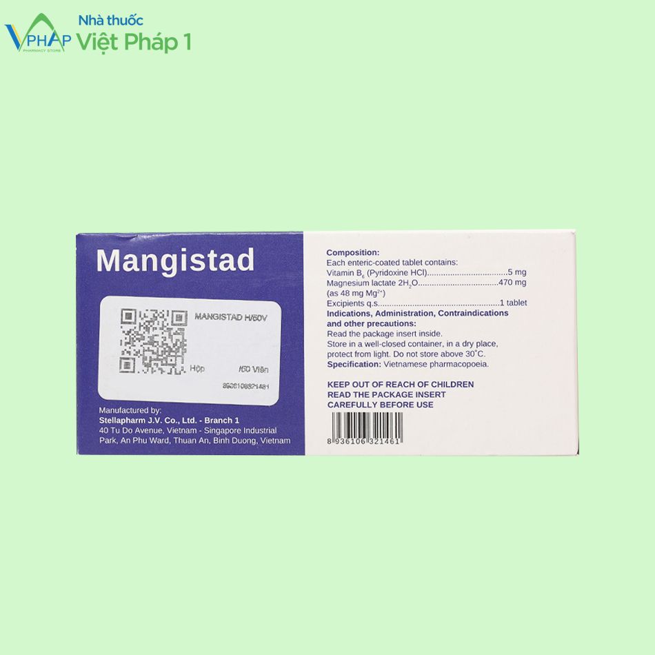 Hình ảnh chi tiết về thuốc Mangistad