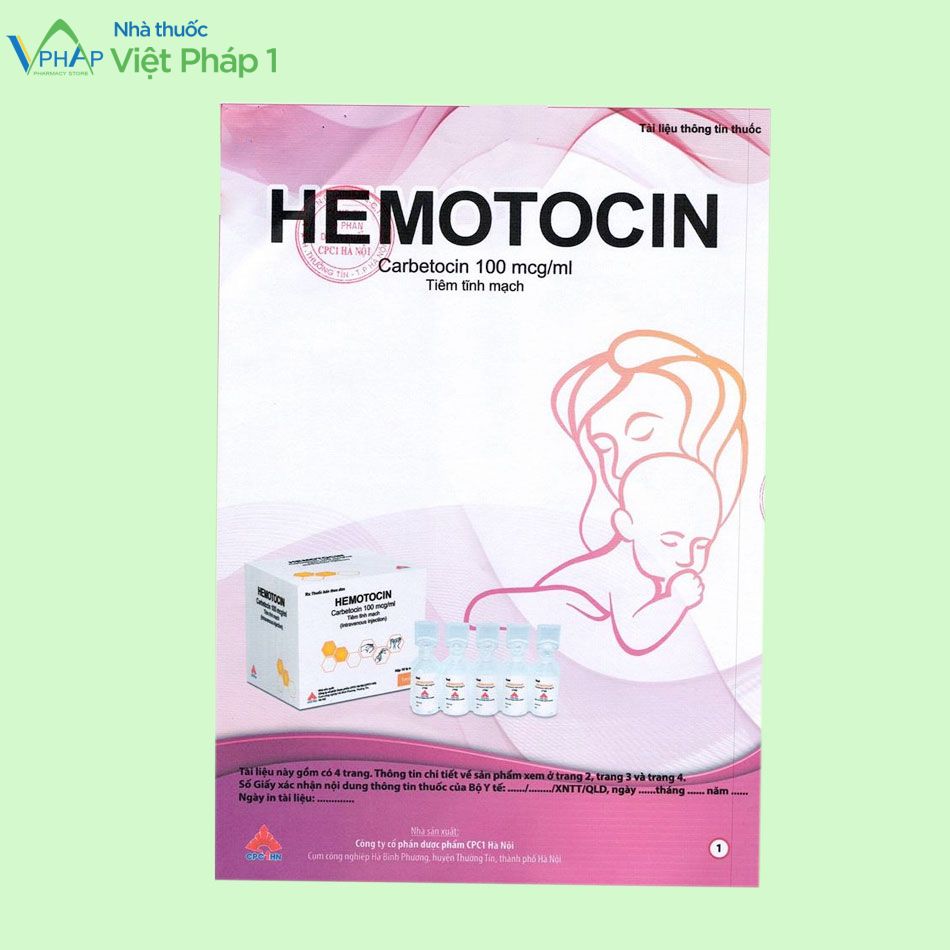 Hemotocin ngăn ngừa mất trương lực cơ tử cung