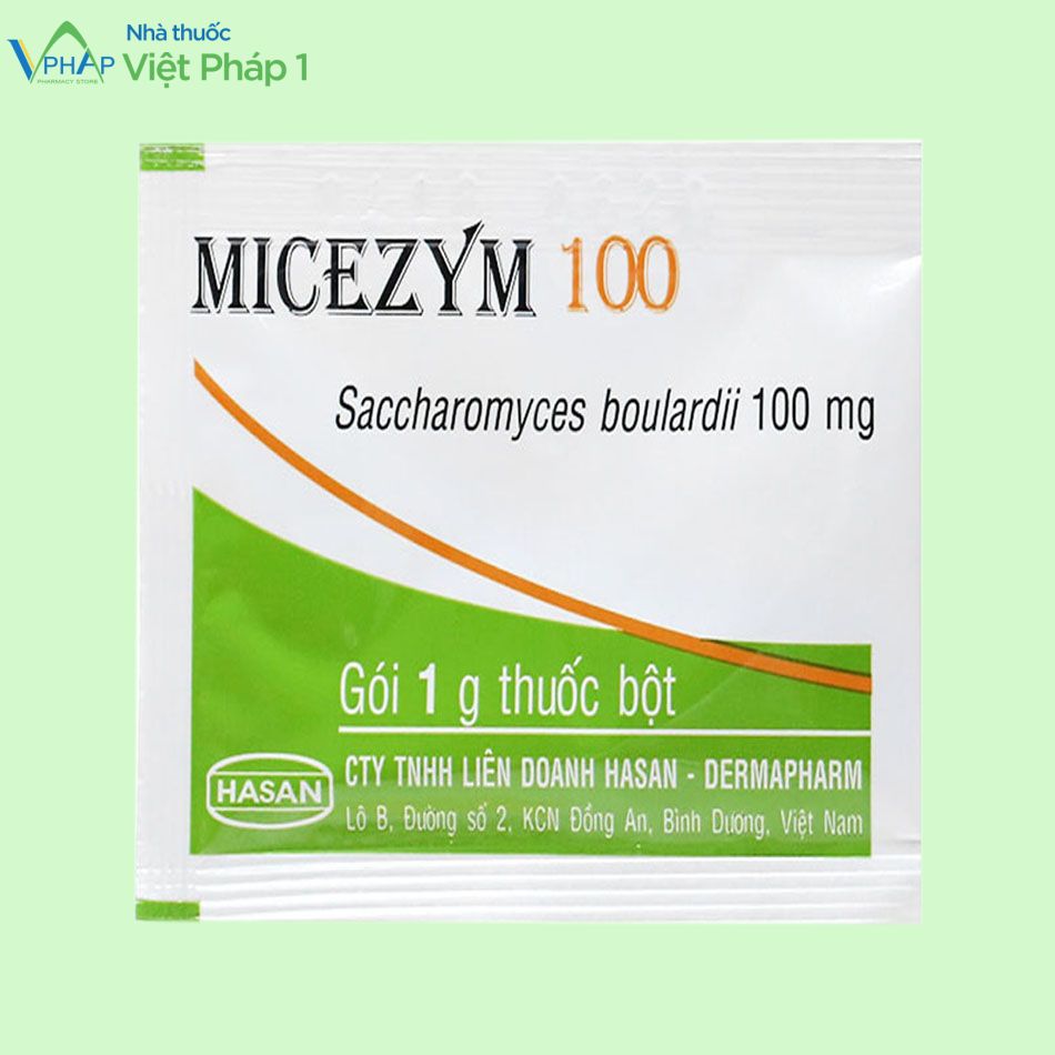 Gói thuốc bột Micezym 100