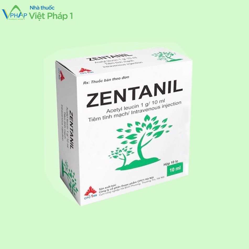 Hình ảnh hộp thuốc Zentanil 1g/10ml