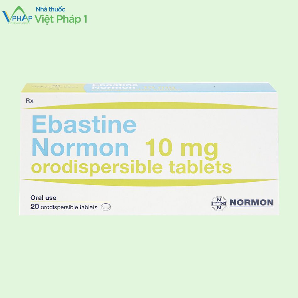 Hình ảnh: Thuốc Ebastine Normon 10mg trong xuất xứ Tây Ban Nha trong điều trị viêm mũi dị ứng