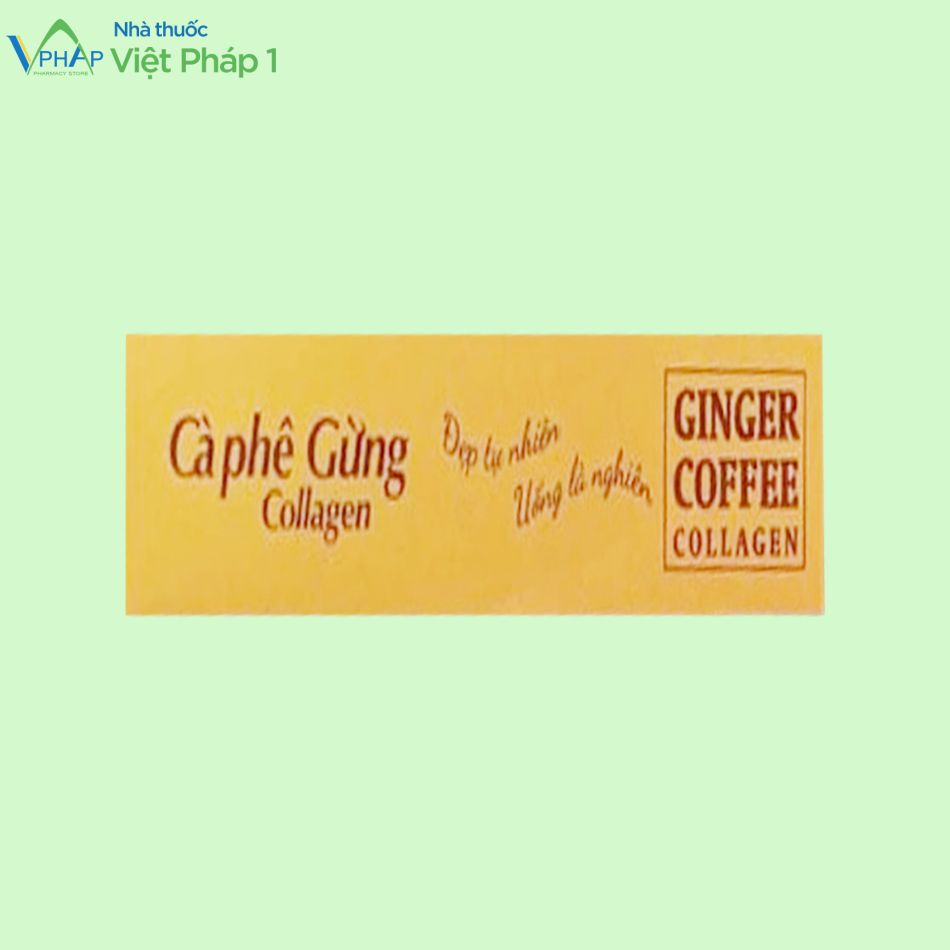 Hình ảnh mặt bên hộp Ginger Coffee Collagen