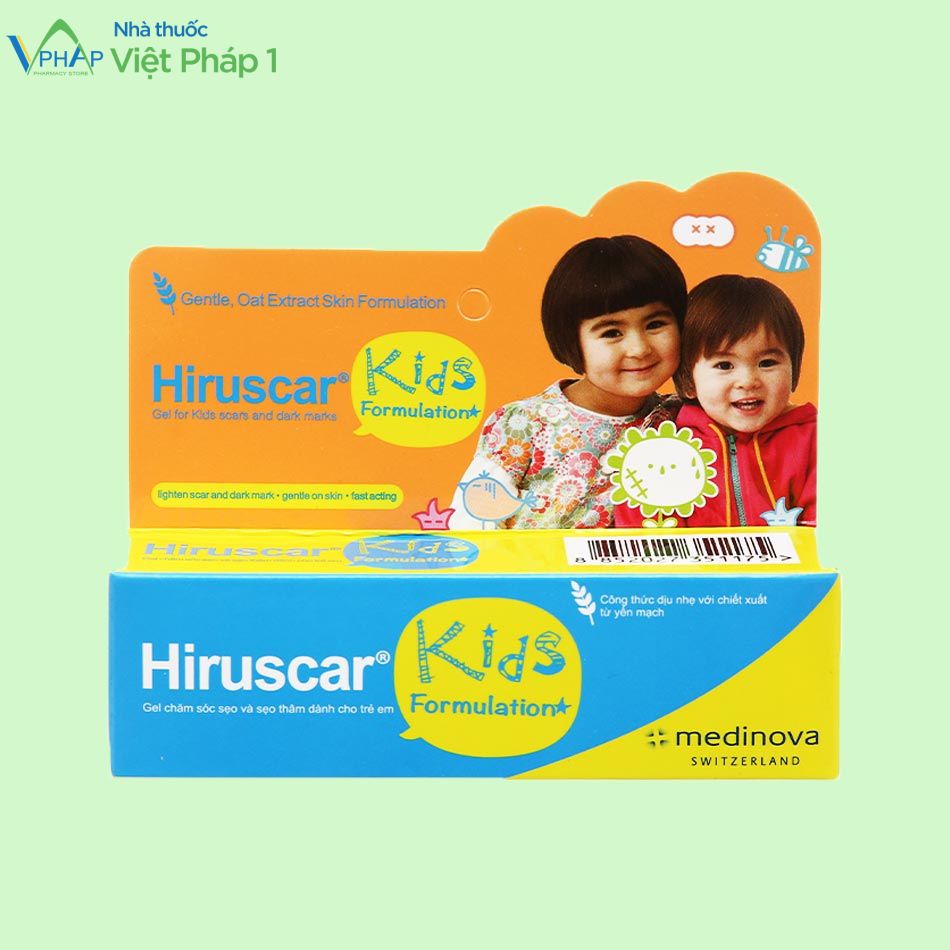 Hình ảnh hộp ngoài sản phẩm Hiruscar Kids