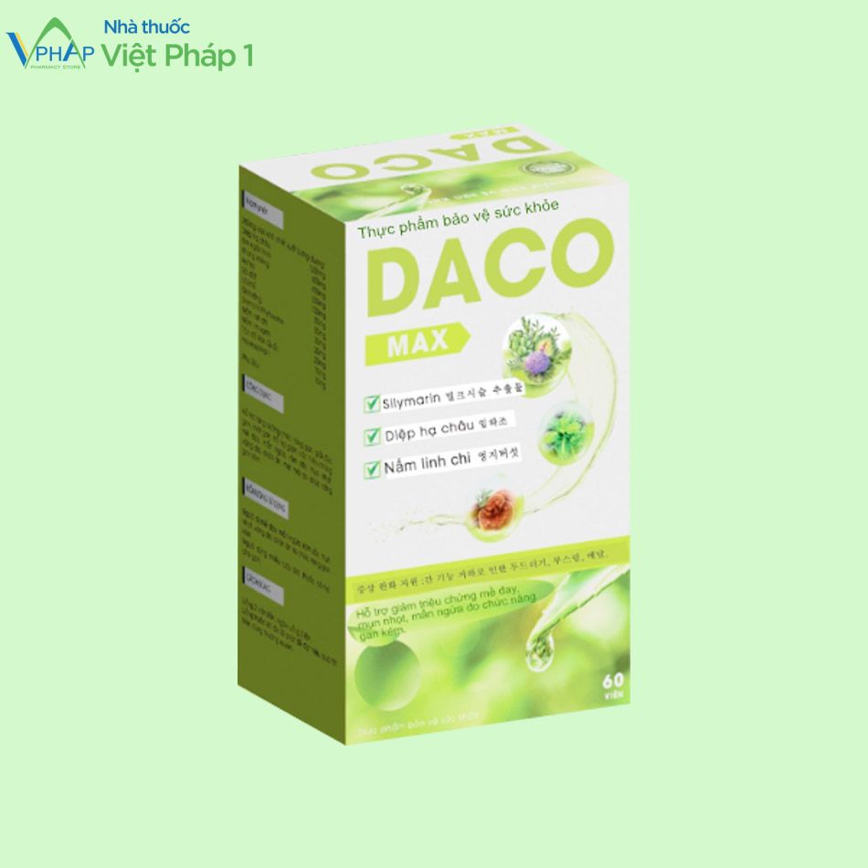 Hình ảnh hộp thực phẩm bảo vệ sức khỏe Daco Max