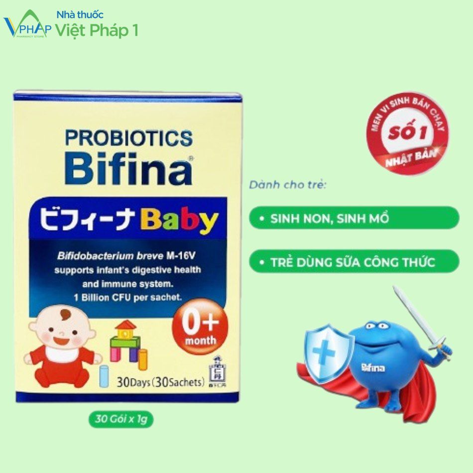Men vi sinh Bifina Baby sản phẩm bán chạy số một Nhật Bản