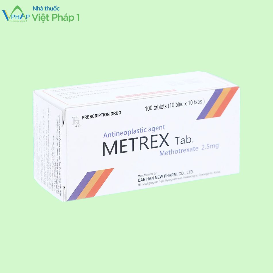 Hình ảnh: Hộp thuốc Metrex 2.5mg