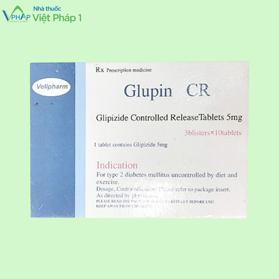 Hình ảnh: Hộp của thuốc Glupin CR