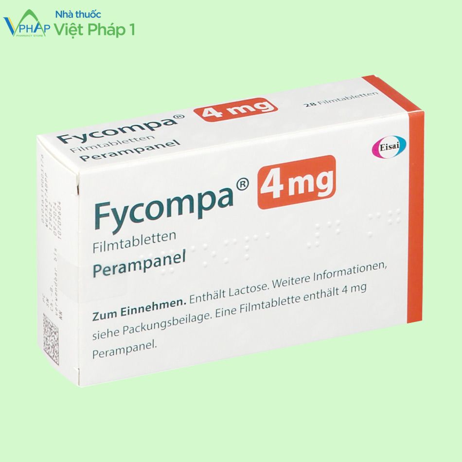 Hình ảnh: Mặt nghiêng của hộp thuốc Fycompa 4mg