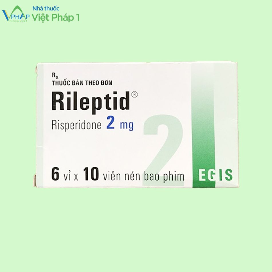 Hình ảnh của hộp thuốc Rileptid 2mg