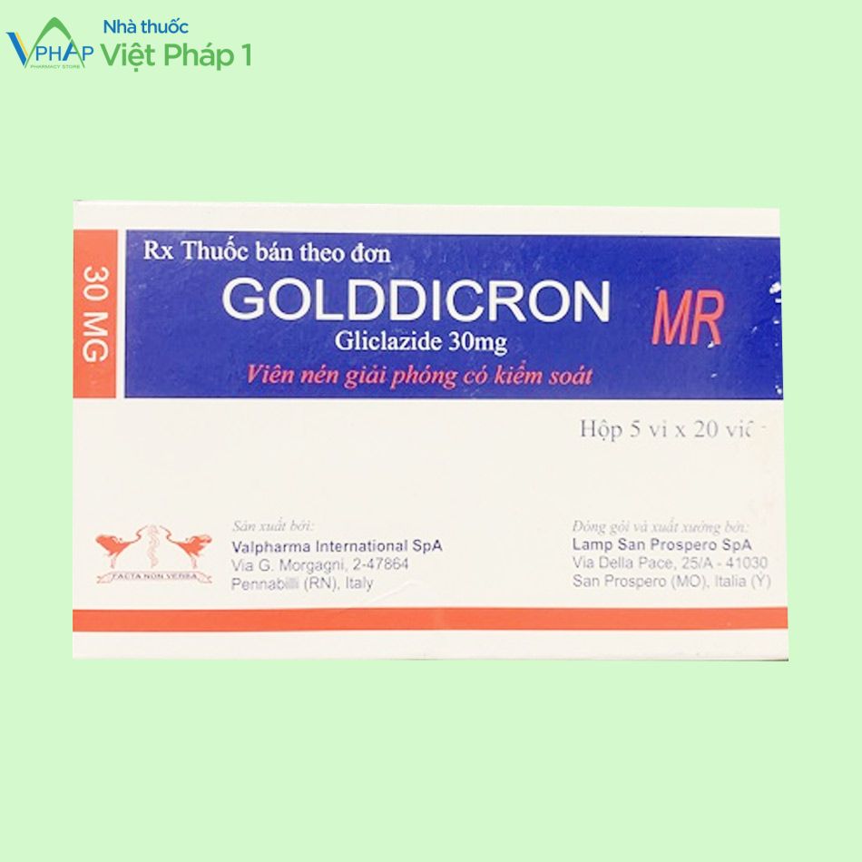 Hình ảnh: Hộp của thuốc Golddicron 30mg