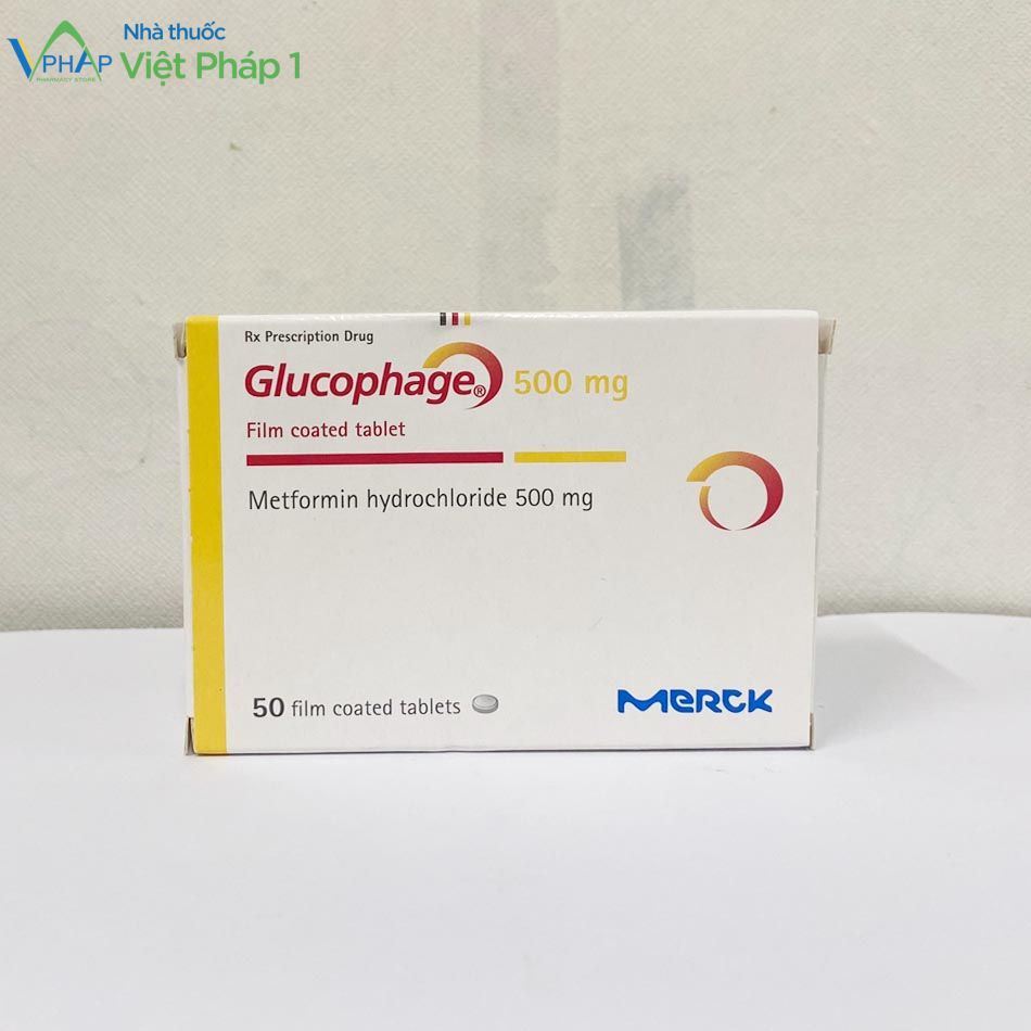 Hình ảnh hộp thuốc Glucophage 500mg 