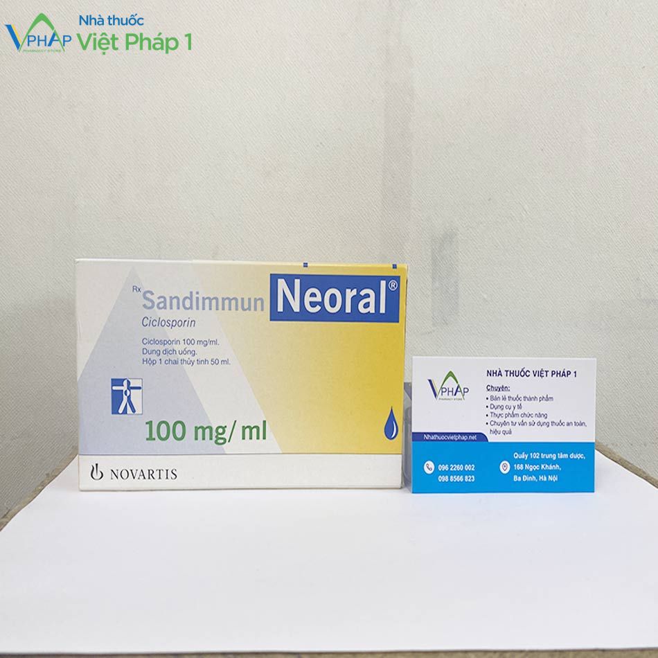 Sandimmun Neoral 100mg/ml được bán tại Nhà thuốc Việt Pháp 1