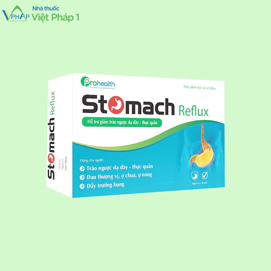 Hình ảnh hộp 3 vỉ thực phẩm bảo vệ sức khỏe Stomach Reflux