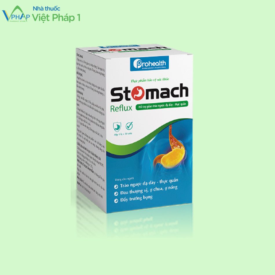Hình ảnh hộp thực phẩm bảo vệ sức khỏe Stomach Reflux