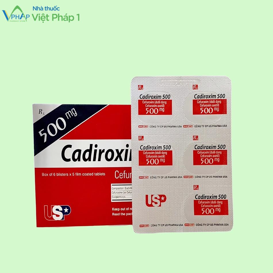 Tương tác thuốc Cadiroxim 500 