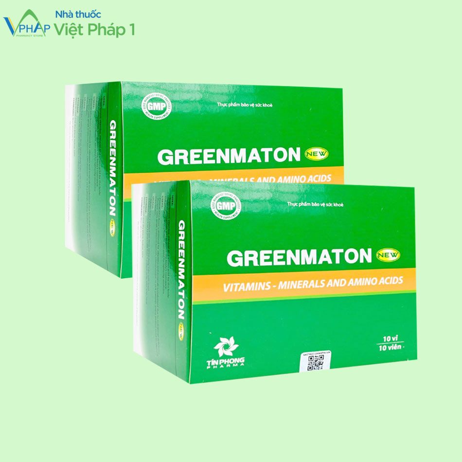 Hình ảnh hộp thực phẩm bảo vệ sức khỏe Greenmaton