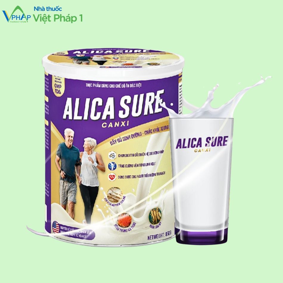 Hình ảnh sản phẩm sữa Alica Sure Canxi