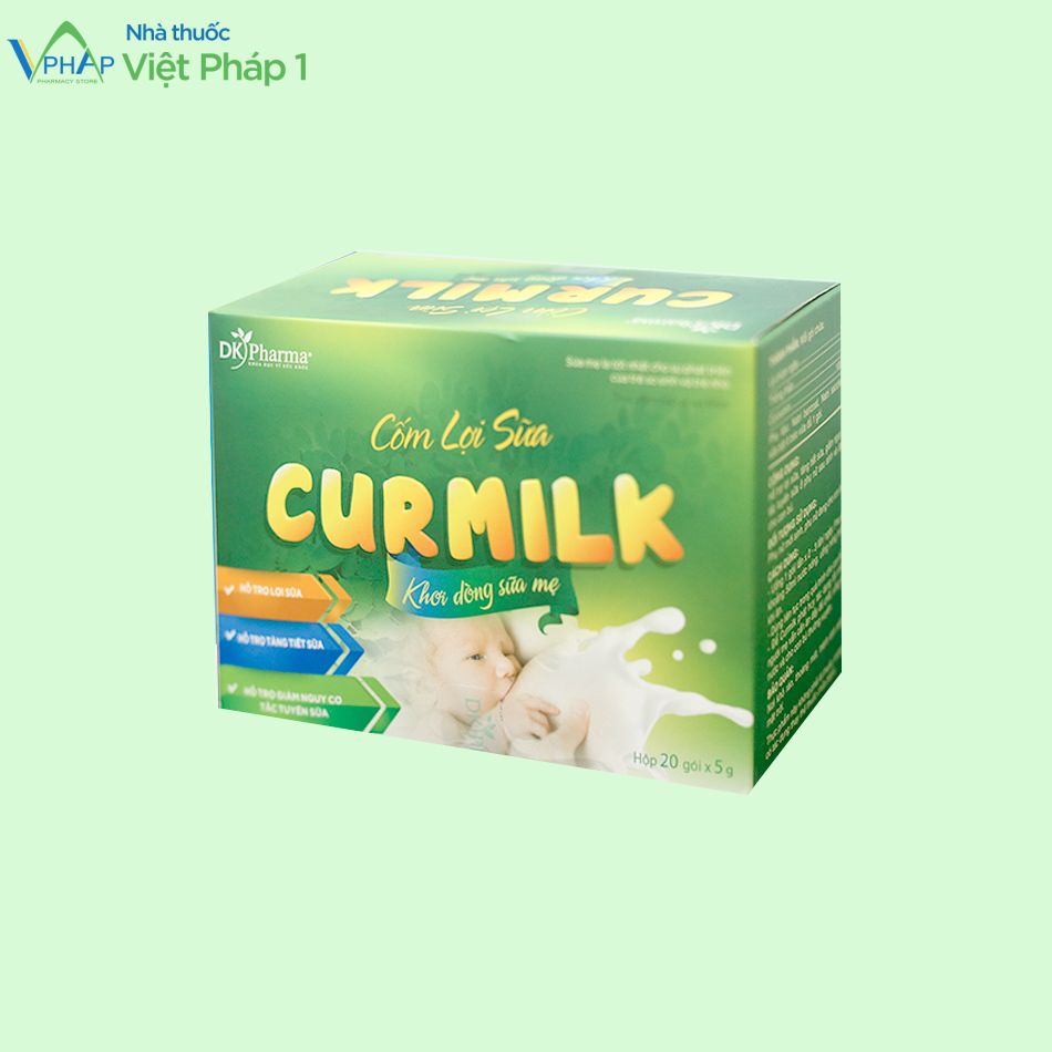 Hình ảnh Cốm lợi sữa Curmilk chính hãng