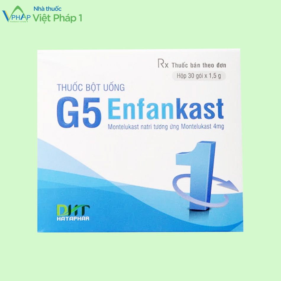 Hình ảnh của hộp thuốc G5 Enfankast