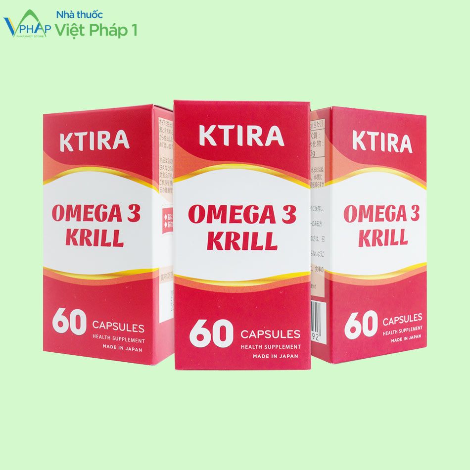 Hình ảnh: Hộp 60 viên sản phẩm bổ sung dinh dưỡng Omega 3 Krill