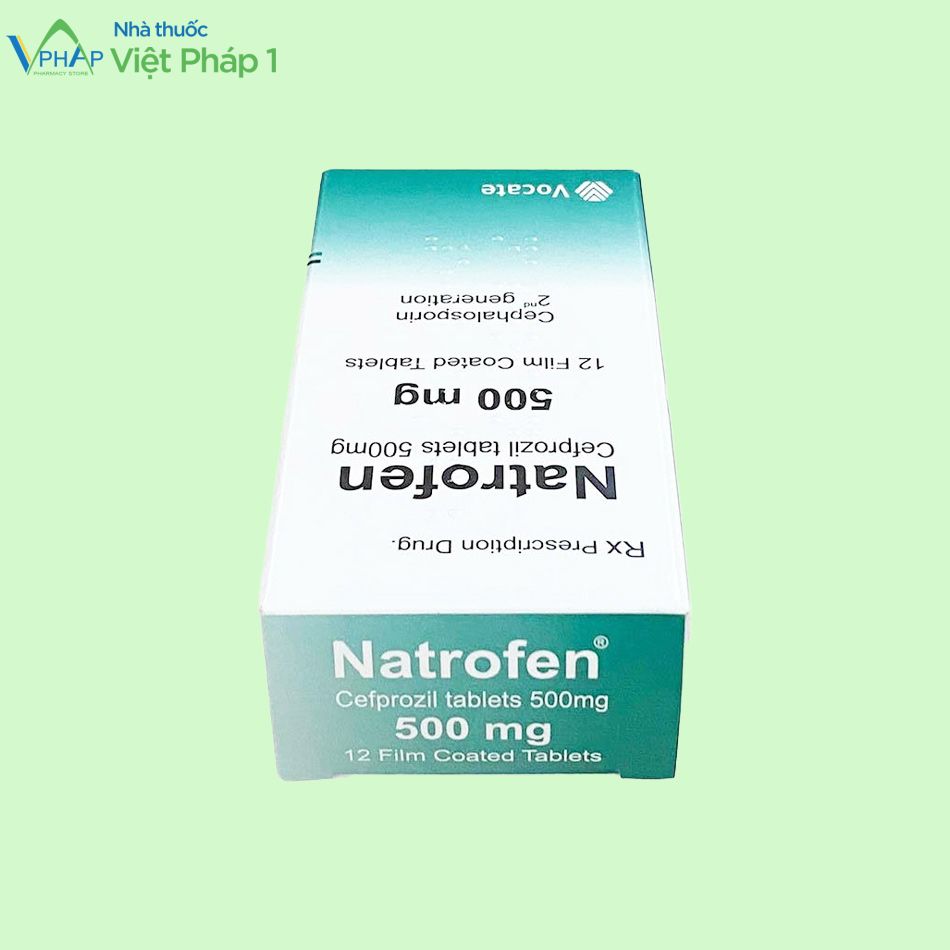 Thuốc kê đơn Natrofen 500mg có tác dụng điều trị nhiễm khuẩn