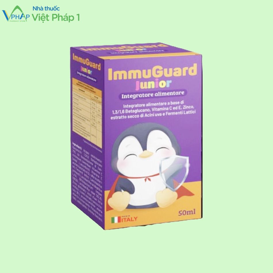 Hình ảnh hộp sản phẩm Immuguard Junior