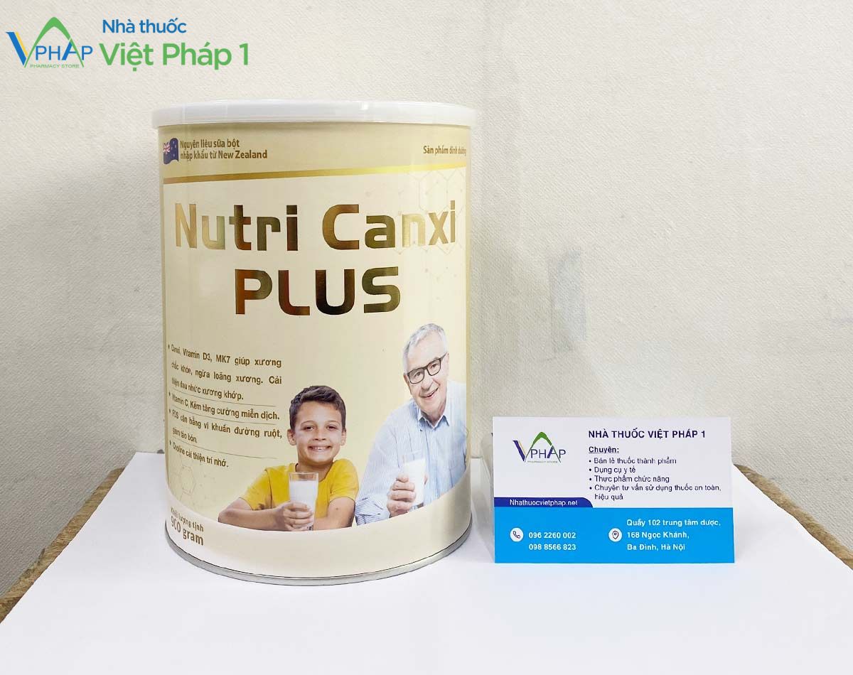 Sữa Nutri Canxi Plus được phân phối chính hãng tại Nhà Thuốc Việt Pháp 1