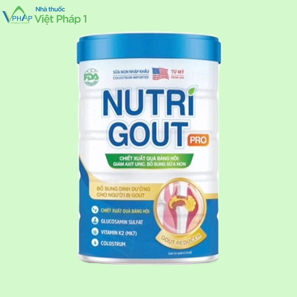 Nutri Gout Pro bổ sung dinh dưỡng cho người bị gout