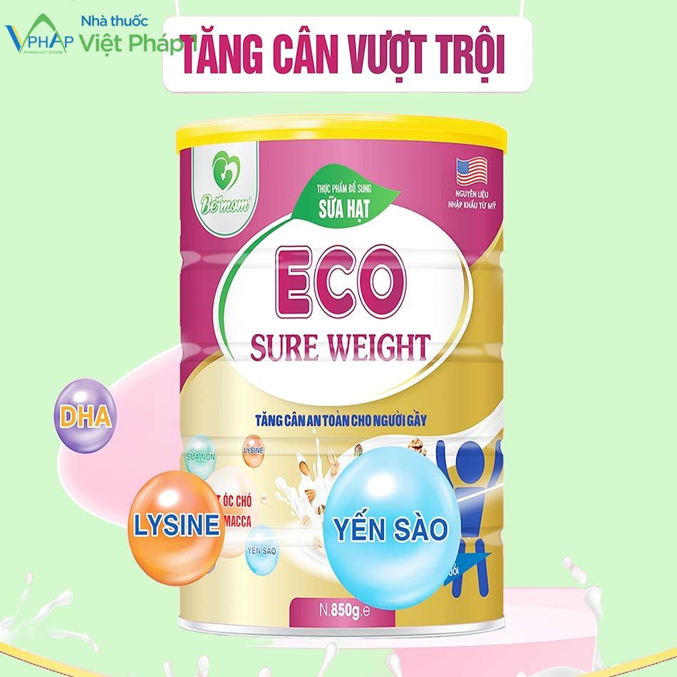 Sữa hạt ECO Sure Weight tăng cân vượt trội
