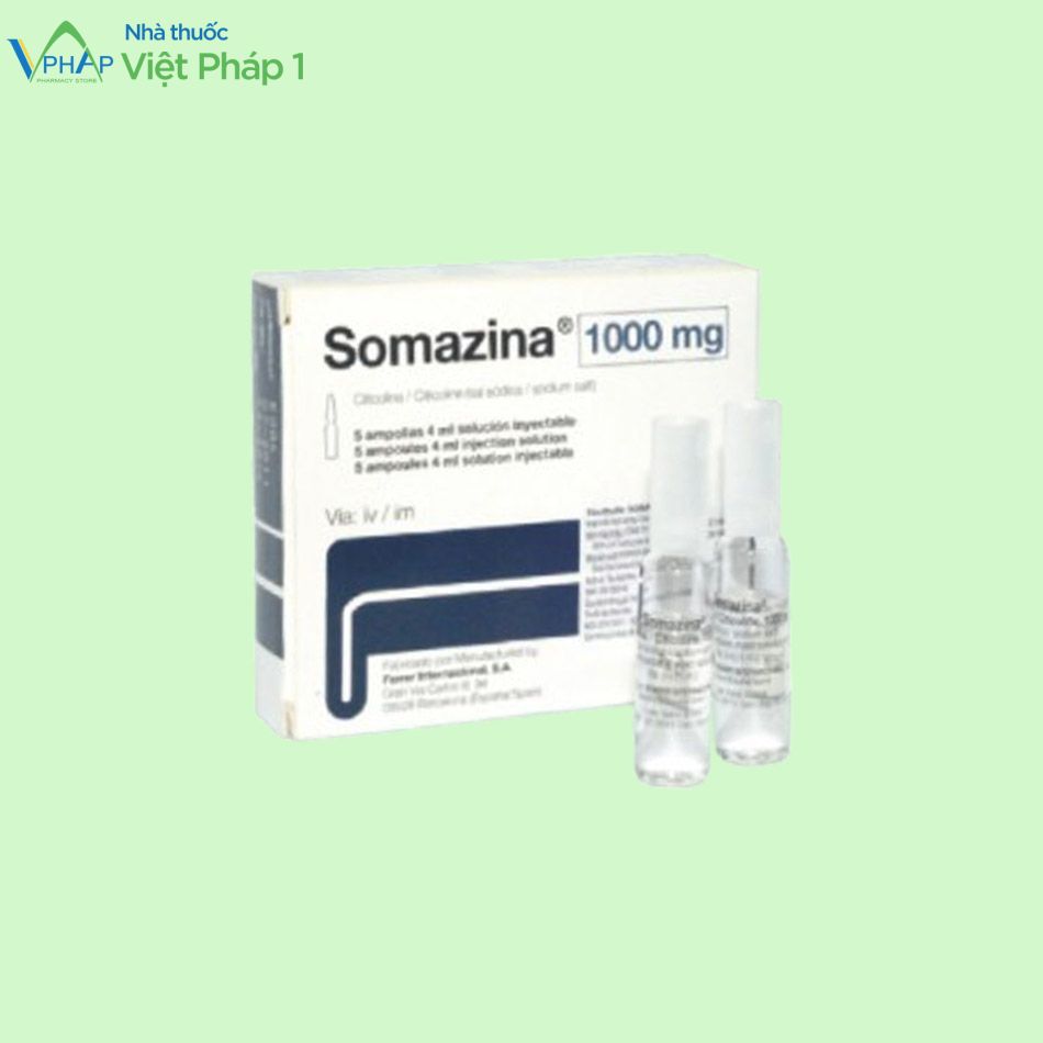Hình ảnh hộp và lọ thuốc Somazina