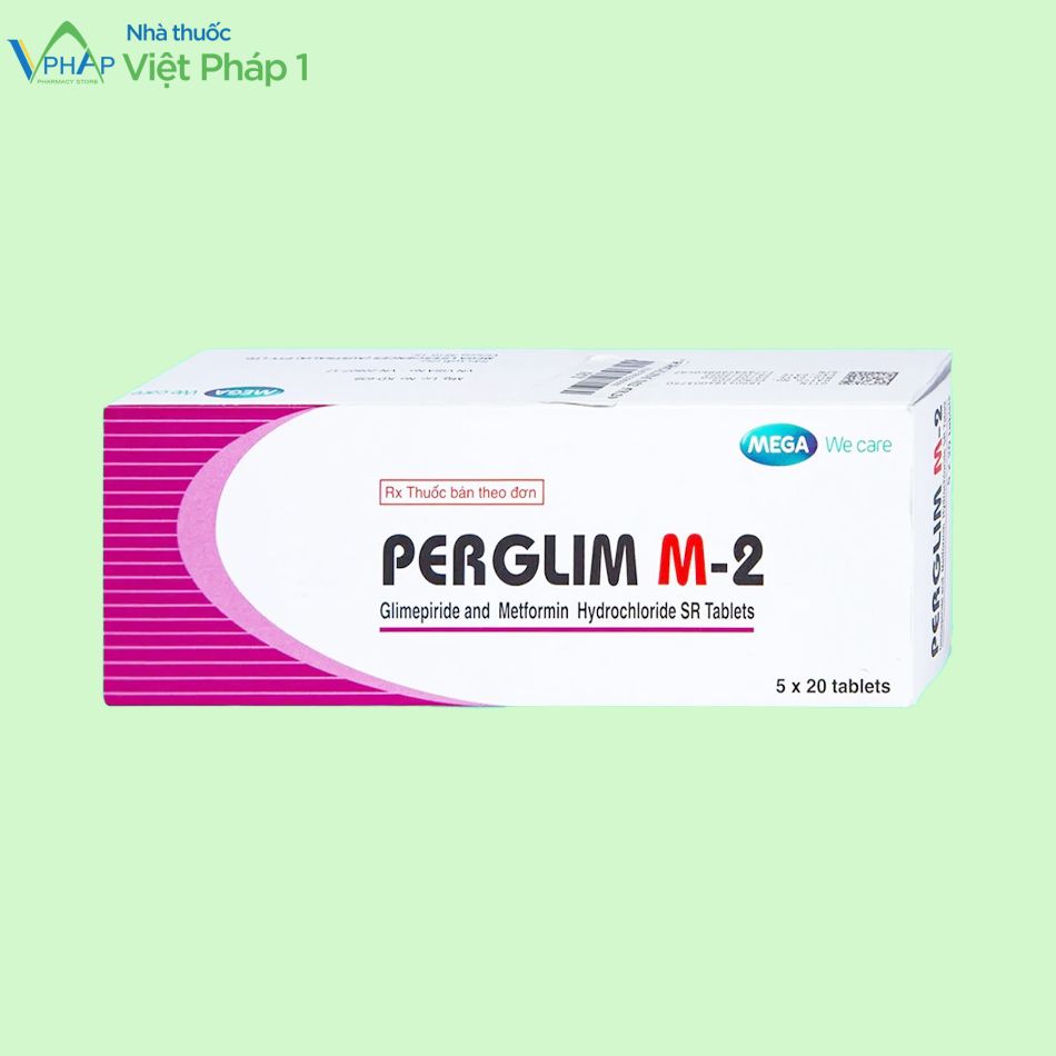 Hộp của thuốc Perglim M-2