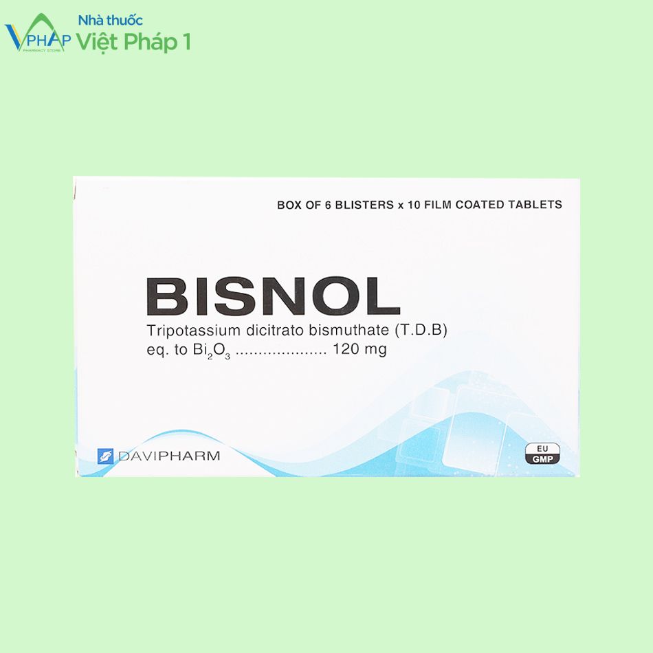Hình ảnh của hộp thuốc Bisnol