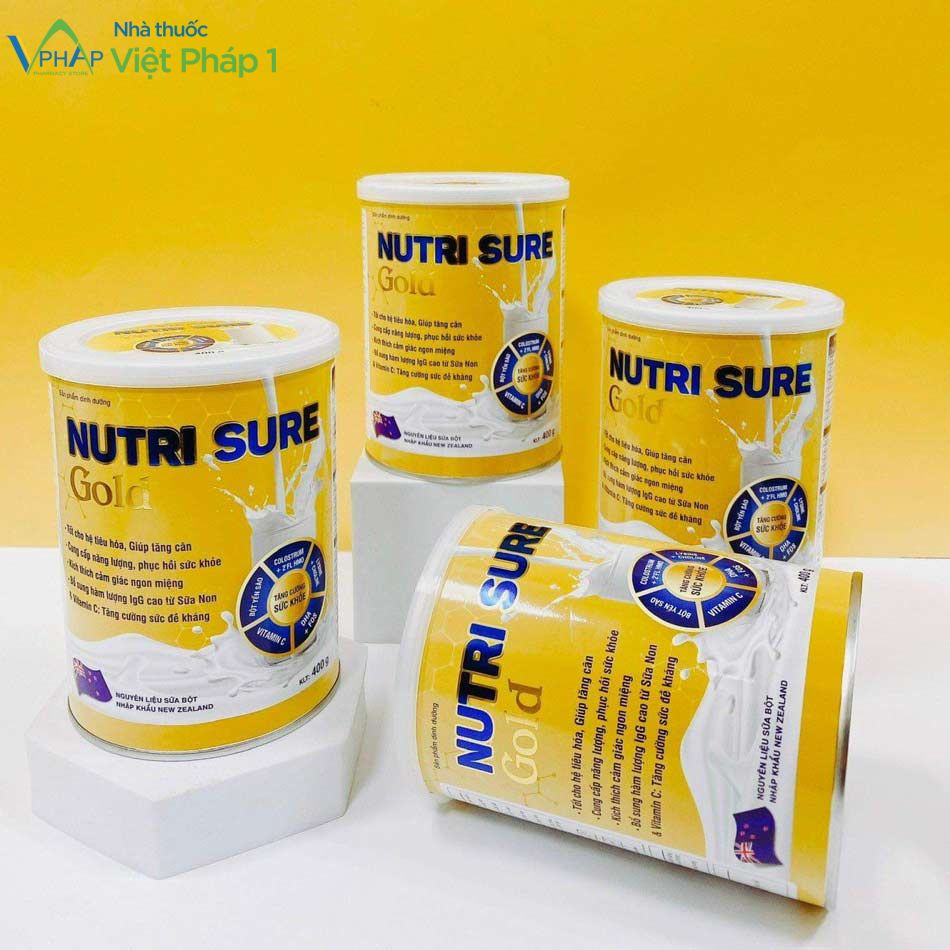 Sữa tăng cân Nutri Sure Gold - nguyên liệu được nhập khẩu từ New Zealand