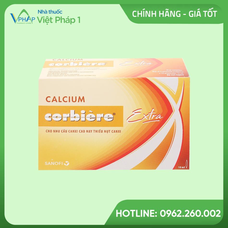 Hình ảnh của thuốc không kê đơn Calcium Corbiere Extra 10ml