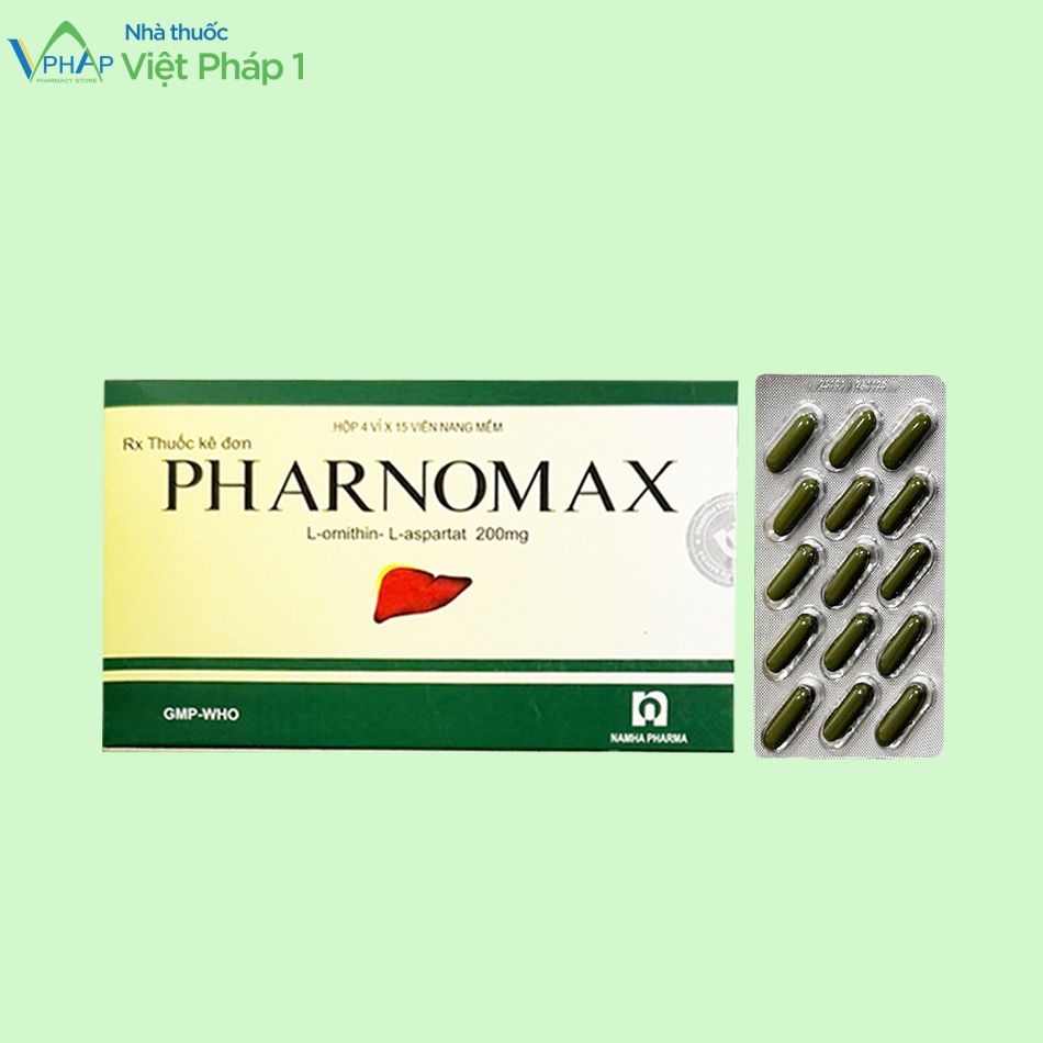 Hình ảnh hộp và vỉ thuốc Pharnomax