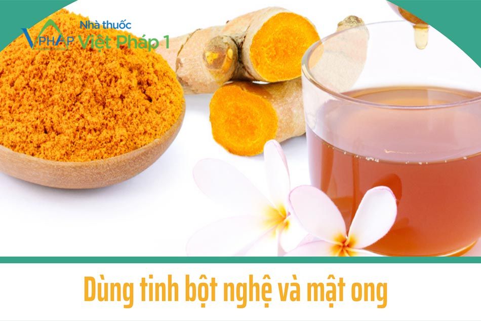 Kết hợp tinh bột nghệ và mật ong chữa đau dạ dày