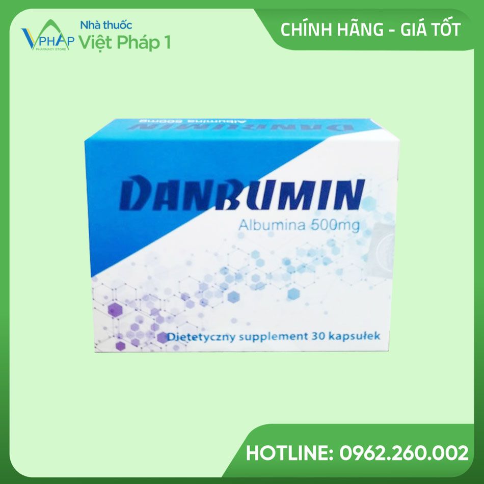 Hình ảnh của hộp sản phẩm bảo vệ sức khỏe Danbumin