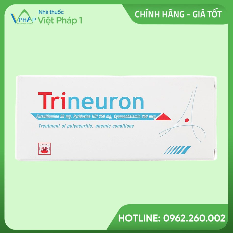 Hộp 5 vỉ x 10 viên thuốc Trineuron