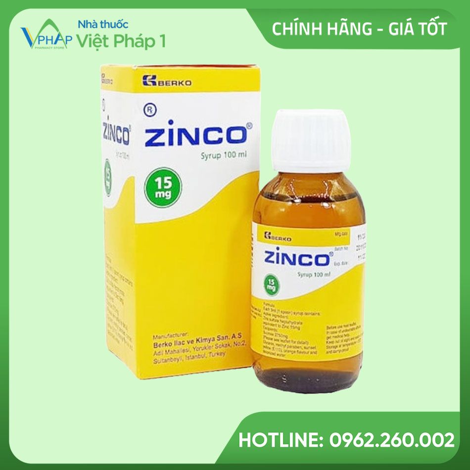 Tác dụng phụ thuốc Zinco 100ml