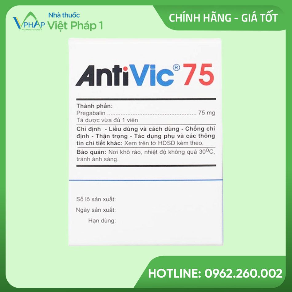 Thành phần thuốc AntiVic75 mg