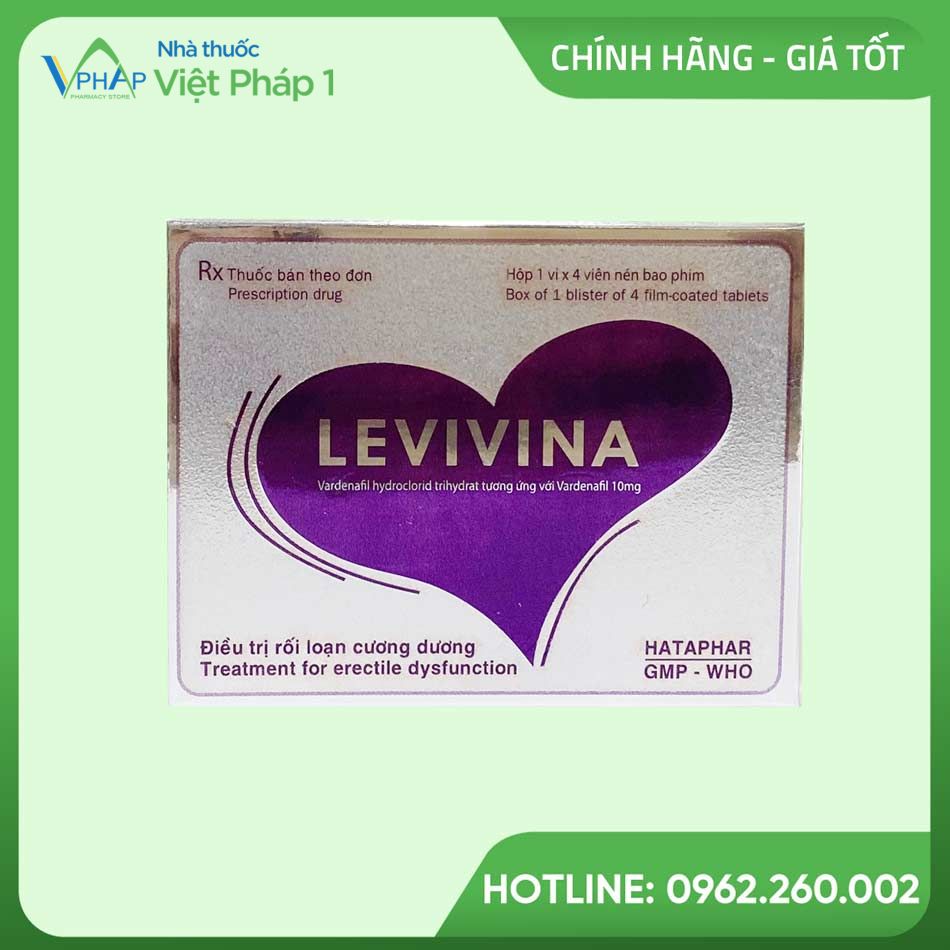 Hình ảnh: Hộp bên ngoài của thuốc Levivina